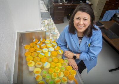 A healthier process? Roberta Claro da Silva is seeking a safe, natural and low-cost fat substitute that can promote human well-being.A healthier process?