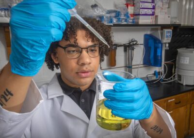 Real-life research experience gives food science major a leg up