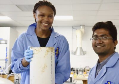 “Biological engineering is a huge resource for us”: Undergraduate scholar studies biochar’s effects in PFAS water filtration